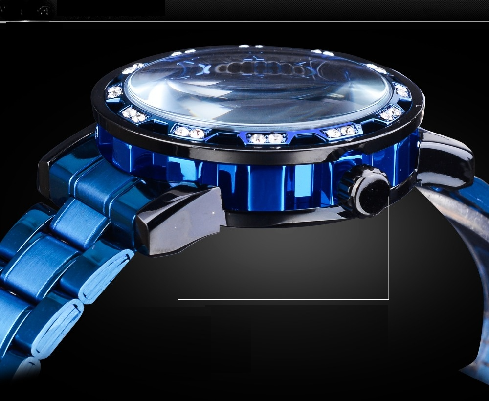Skelet-horloge voor heren van roestvrij staal – tijdloze luxe en elegantie
