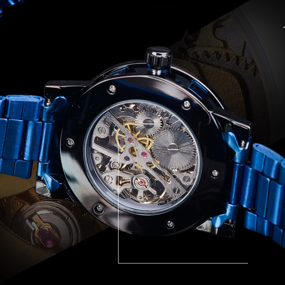 Skelet-horloge voor heren van roestvrij staal – tijdloze luxe en elegantie