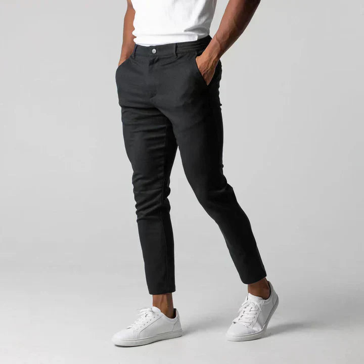 Slim fit chinobroek voor heren
