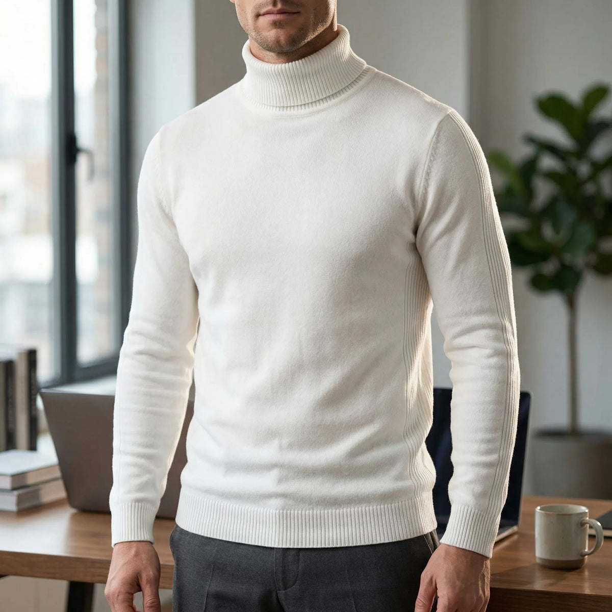 Slim-fit coltrui voor heren