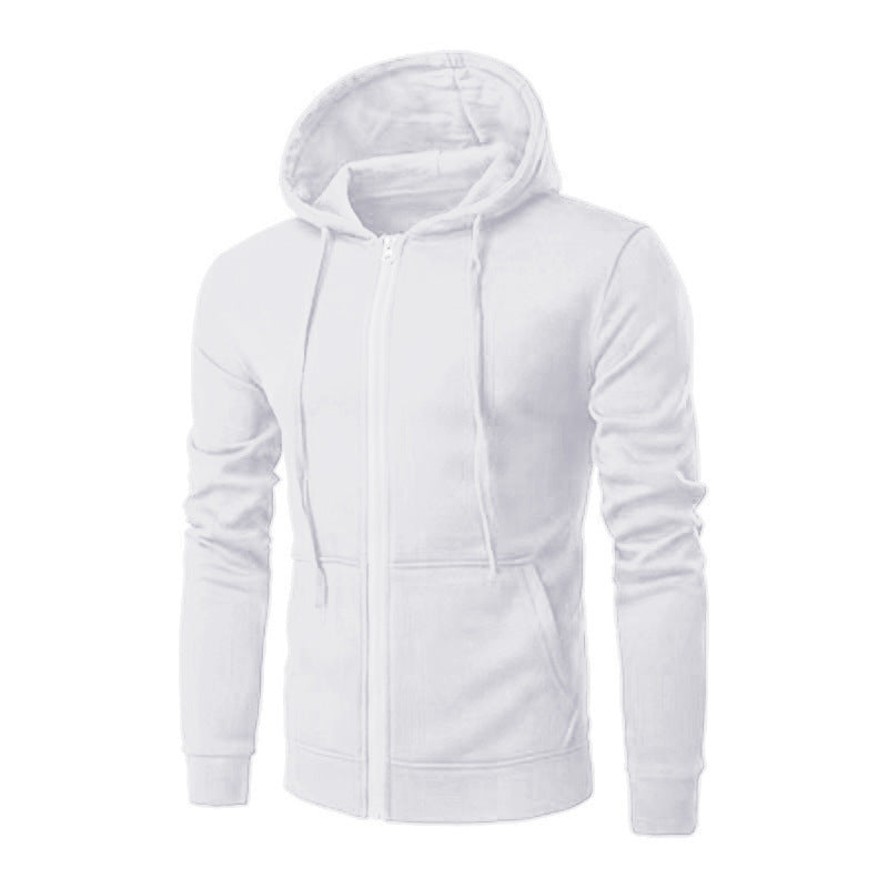 Slim-fit vest met capuchon, rits, zachte fleecevoering en kangoeroezakken voor heren