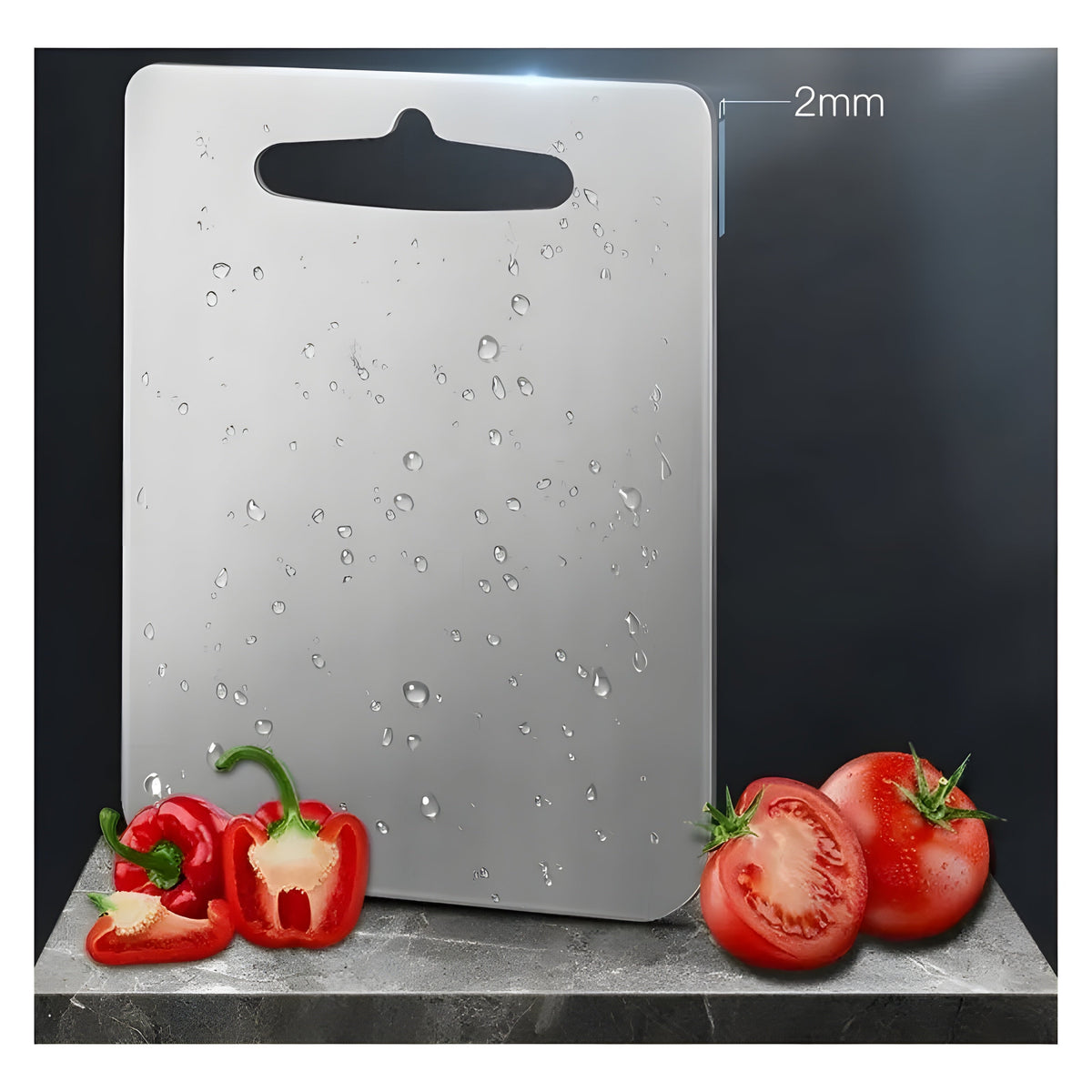 Snijplank – Dikke titanium snijplank