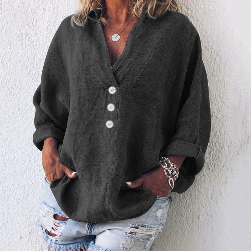 Image of Sofie | Dames Lange Mouw Button-Down Blouse