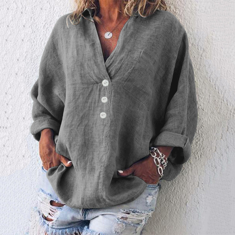 Image of Sofie | Dames Lange Mouw Button-Down Blouse