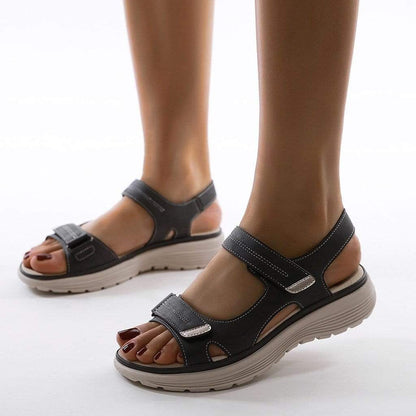 Image of Sofie | Dames Sandalen met Plateauzool en Verstelbare Bandjes