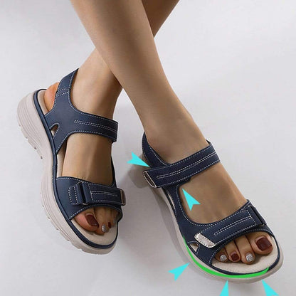 Image of Sofie | Dames Sandalen met Plateauzool en Verstelbare Bandjes