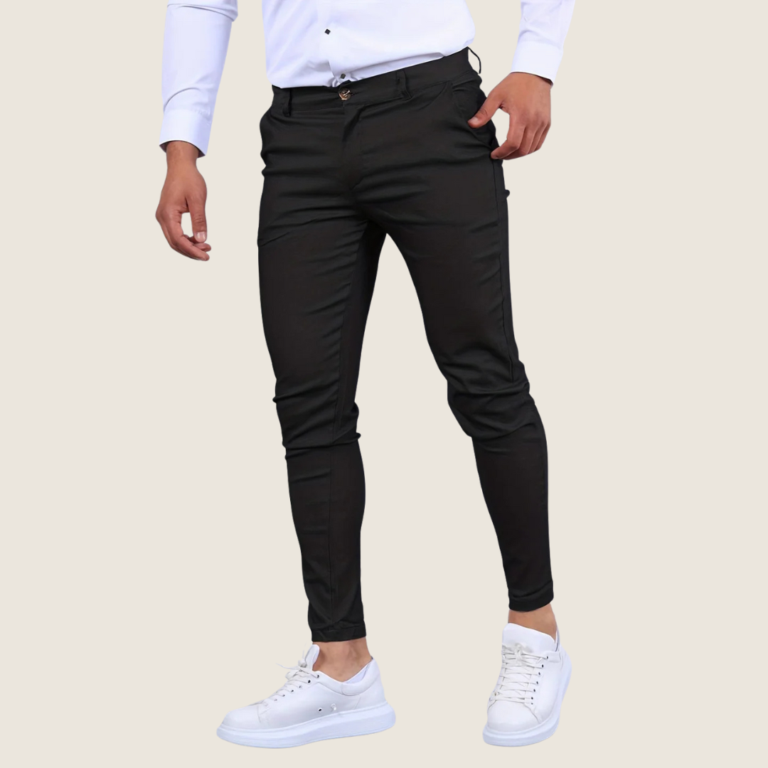Image of Stan | Heren Slim-Fit Enkel Dress Pants