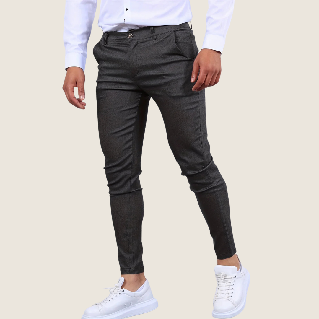 Image of Stan | Heren Slim-Fit Enkel Dress Pants