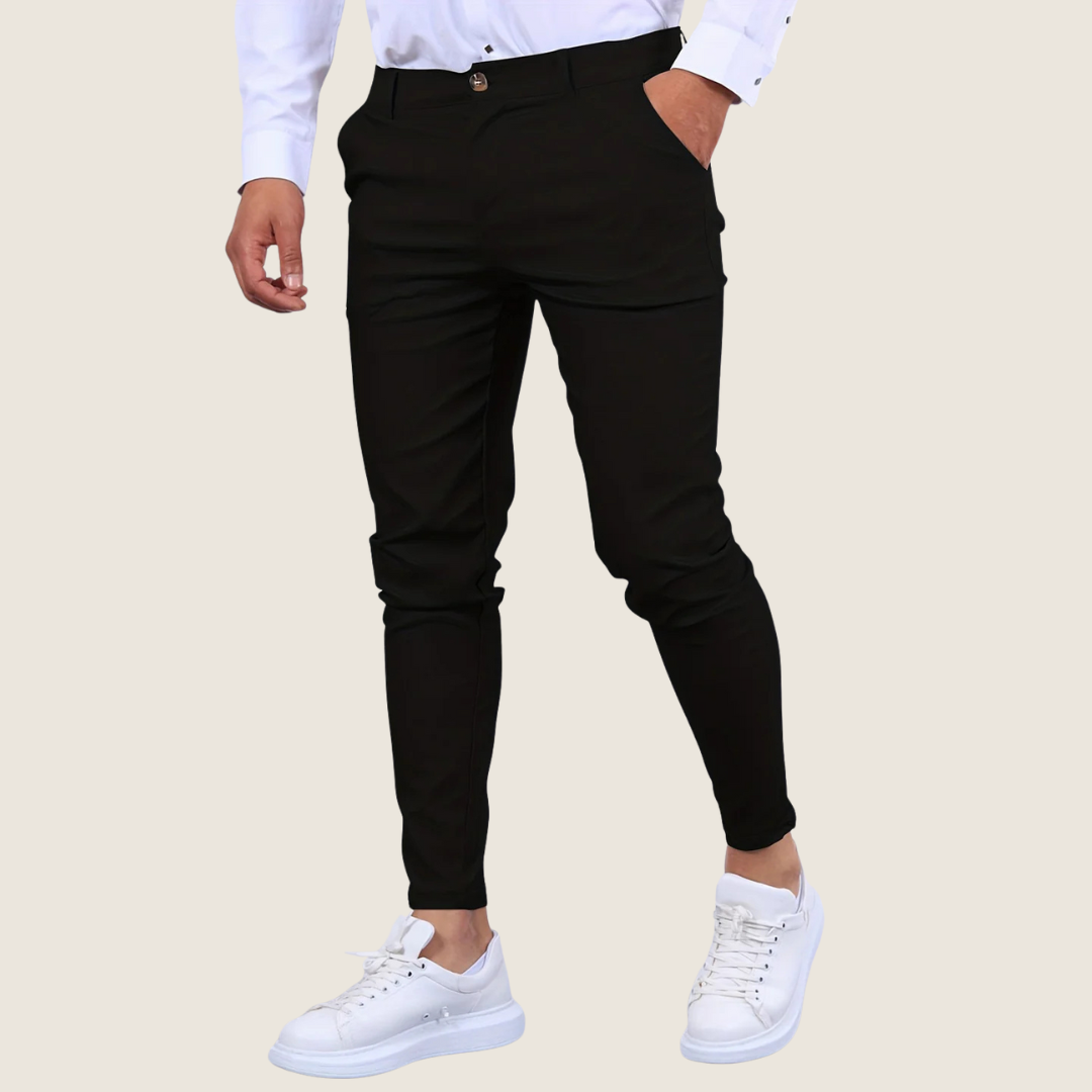 Image of Stan | Heren Slim-Fit Enkel Dress Pants