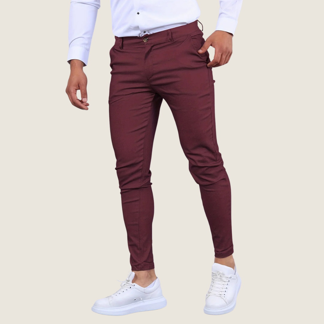 Image of Stan | Heren Slim-Fit Enkel Dress Pants