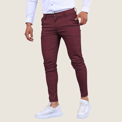 Image of Stan | Heren Slim-Fit Enkel Dress Pants