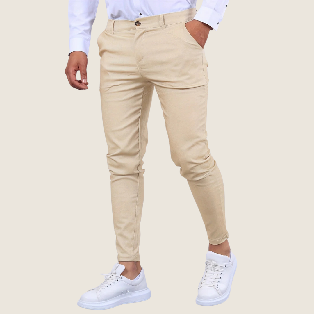 Image of Stan | Heren Slim-Fit Enkel Dress Pants