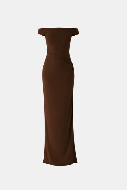 Image of Stephanie | Dames Off-Shoulder Maxi Jurk