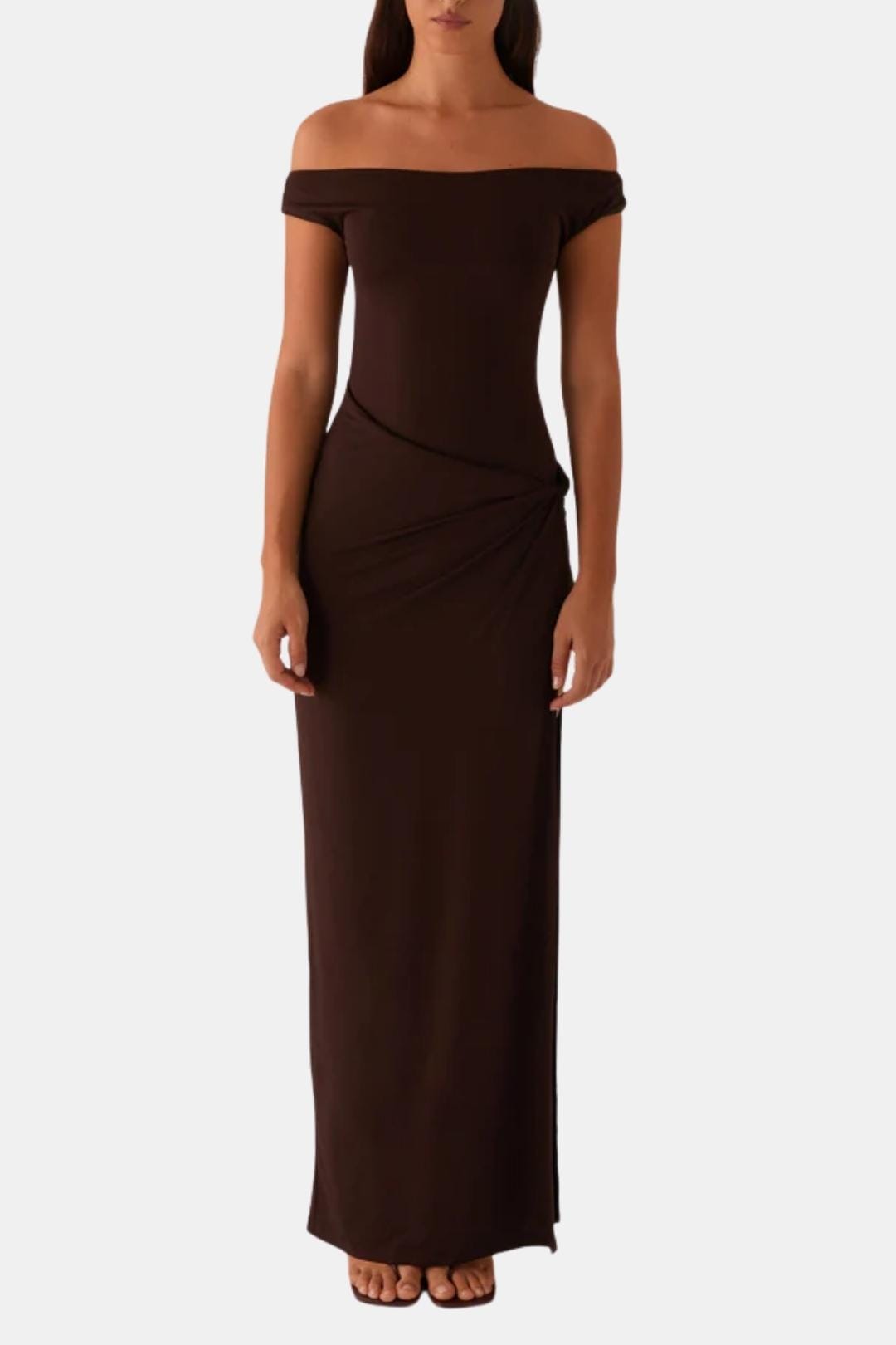 Image of Stephanie | Dames Off-Shoulder Maxi Jurk