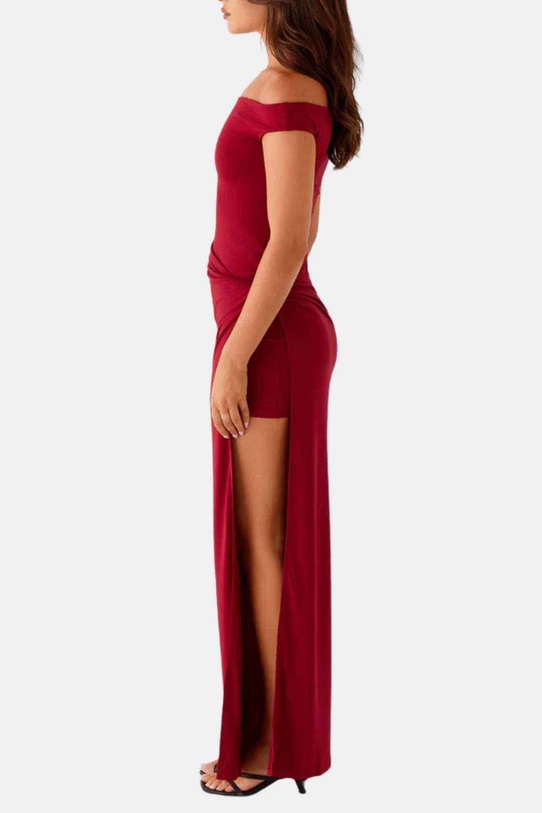 Image of Stephanie | Dames Off-Shoulder Maxi Jurk