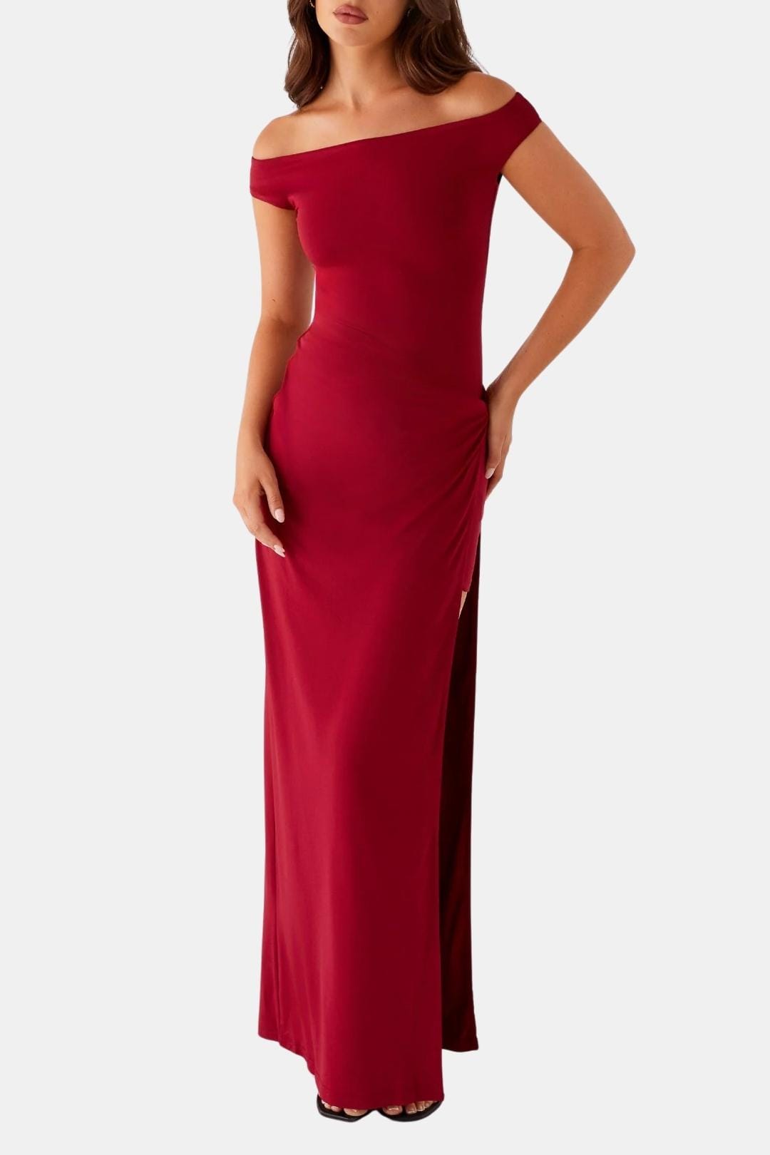 Image of Stephanie | Dames Off-Shoulder Maxi Jurk