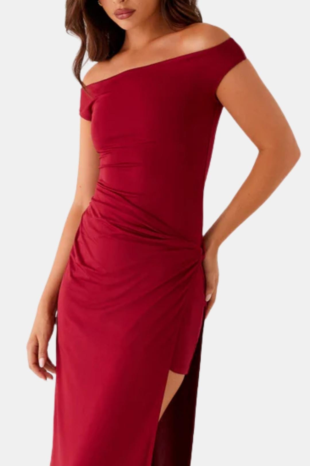 Image of Stephanie | Dames Off-Shoulder Maxi Jurk