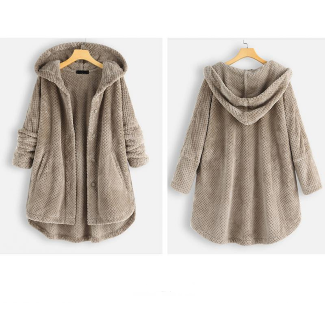 Stijlvol fleece jack met capuchon
