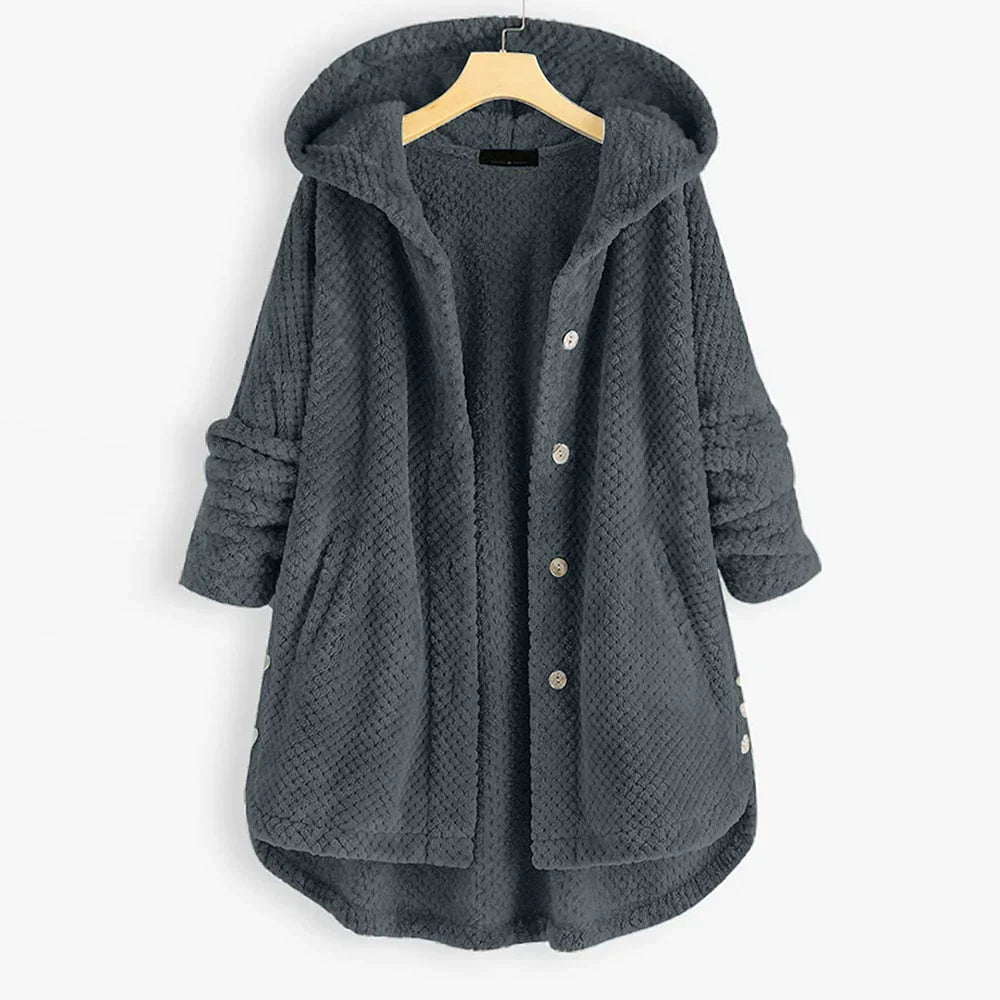 Stijlvol fleece jack met capuchon