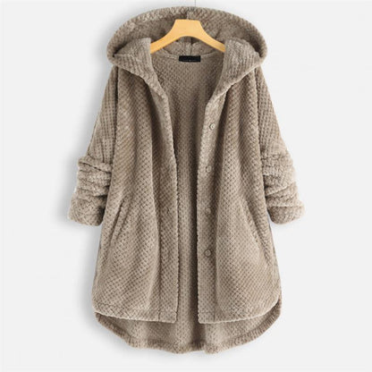 Stijlvol fleece jack met capuchon