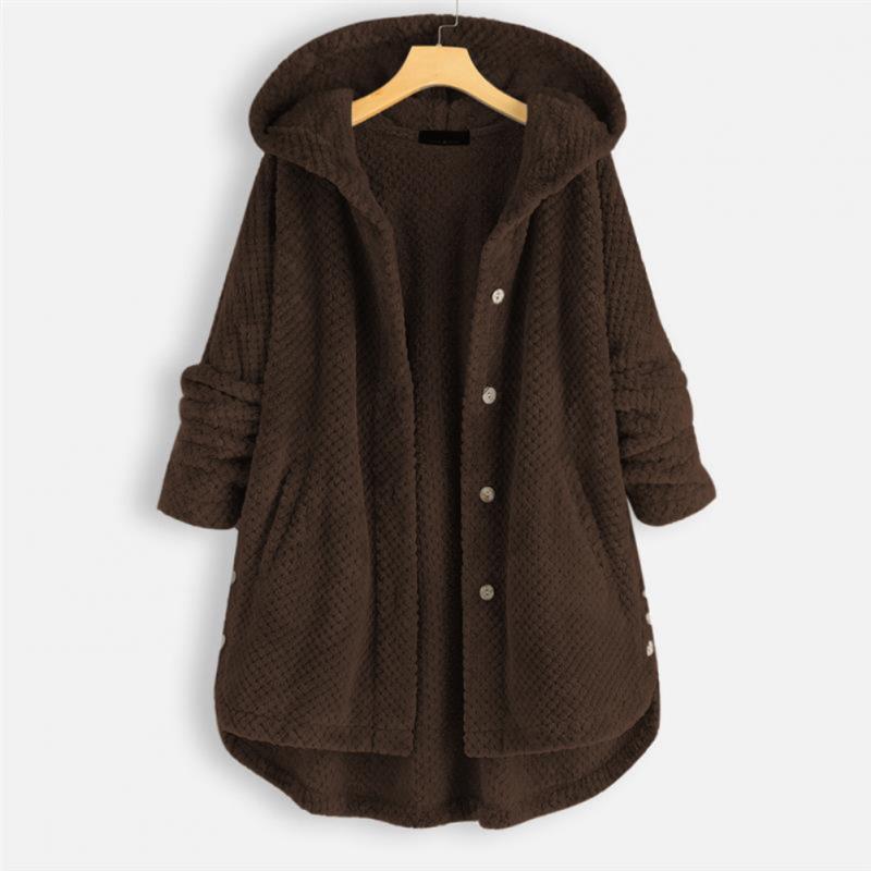 Stijlvol fleece jack met capuchon