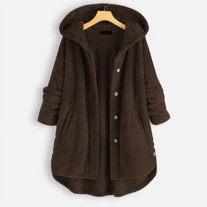 Stijlvol fleece jack met capuchon