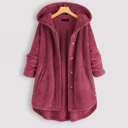 Stijlvol fleece jack met capuchon