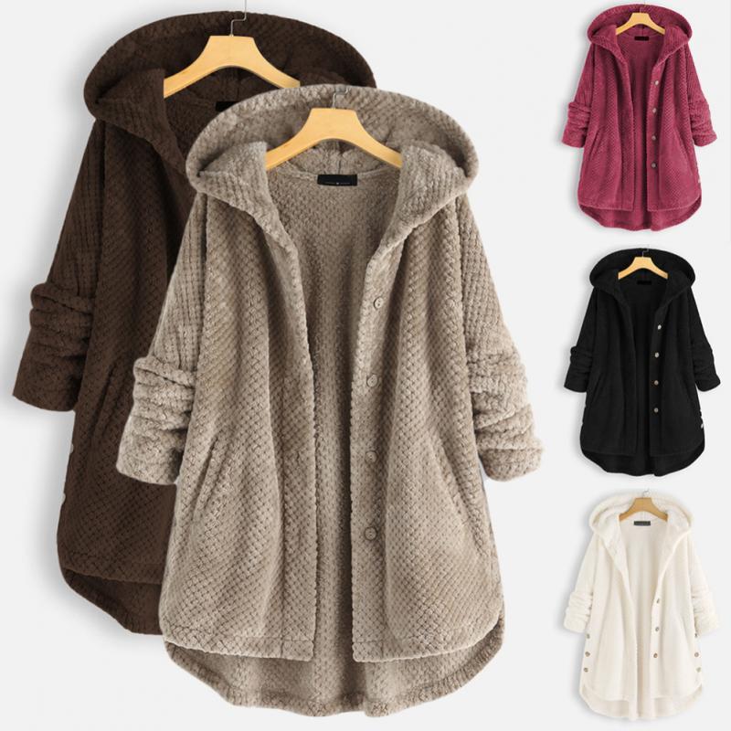 Stijlvol fleece jack met capuchon