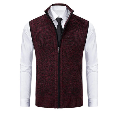 Stijlvol mouwloos herenvest – Elegante laag met verfijnde details