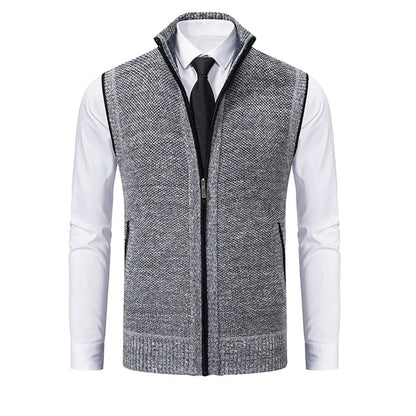 Stijlvol mouwloos herenvest – Elegante laag met verfijnde details