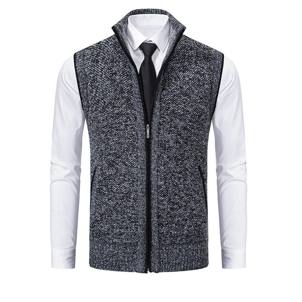 Stijlvol mouwloos herenvest – Elegante laag met verfijnde details