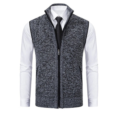 Stijlvol mouwloos herenvest – Elegante laag met verfijnde details