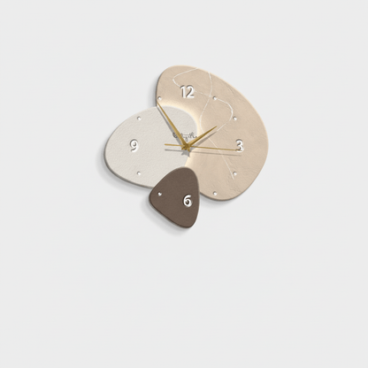 Stijlvolle Scandinavische wandklok met stil uurwerk