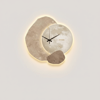 Stijlvolle Scandinavische wandklok met stil uurwerk