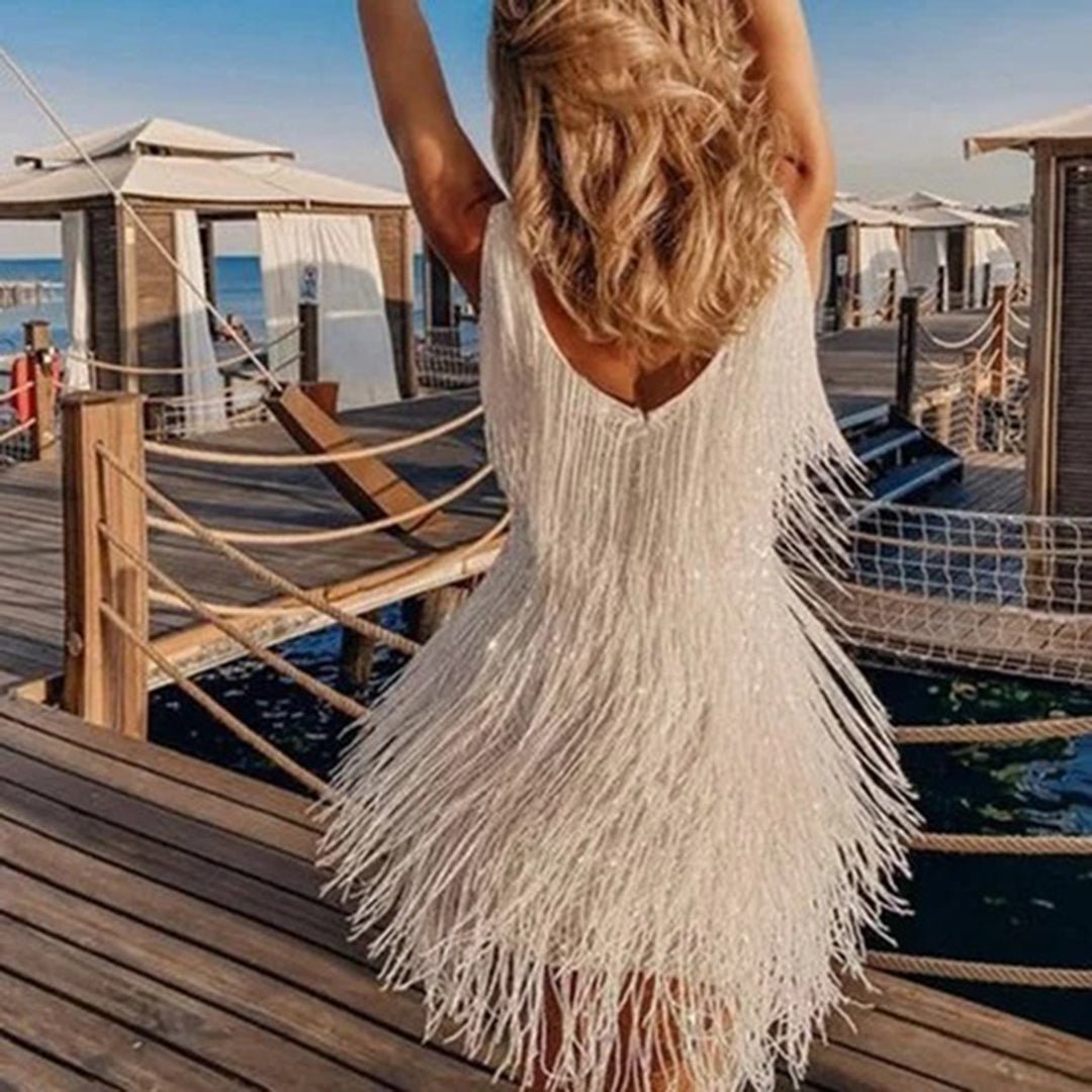 Image of Suus | Dames V-hals Mini Party Jurk