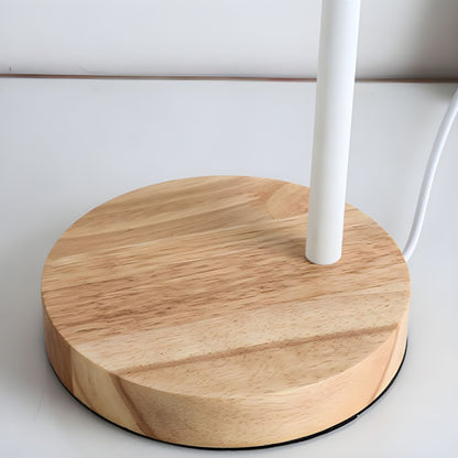 Tafellamp met Houten Voet in Scandinavische Stijl