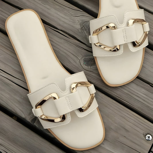 Image of Tasha | Dames Slip-On Platte Sandalen