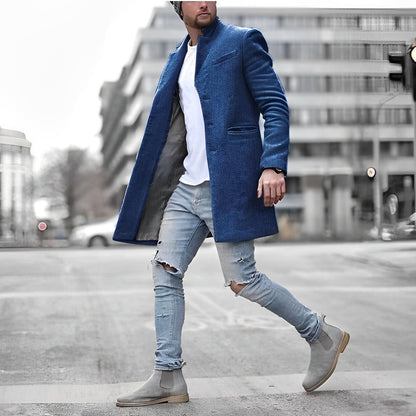 Teddy | Halflange slim-fit mantel voor heren