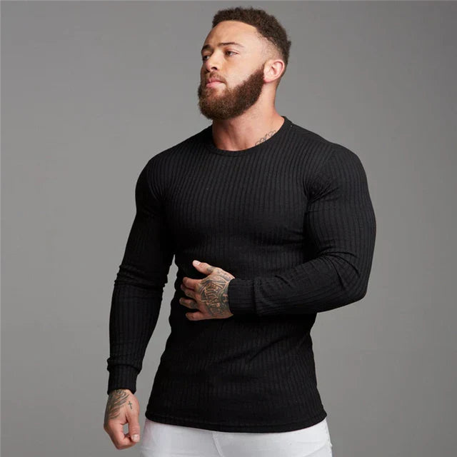 Image of Terry | Heren Slim-Fit Sweater met Lange Mouwen