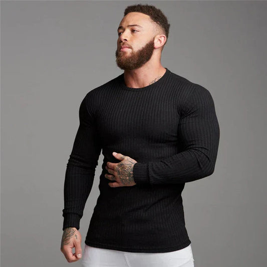 Image of Terry | Heren Slim-Fit Sweater met Lange Mouwen