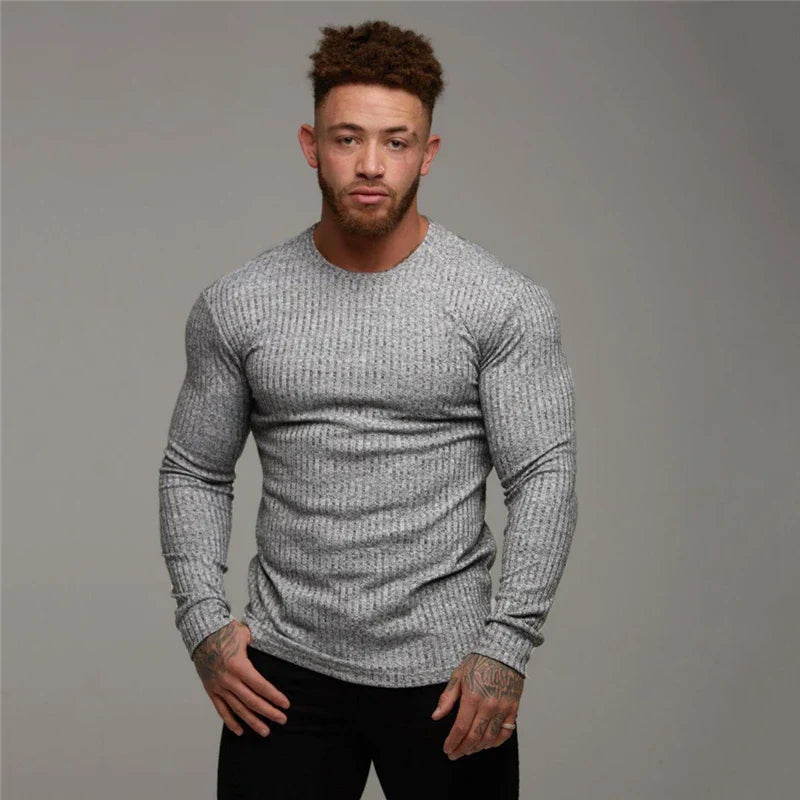 Image of Terry | Heren Slim-Fit Sweater met Lange Mouwen