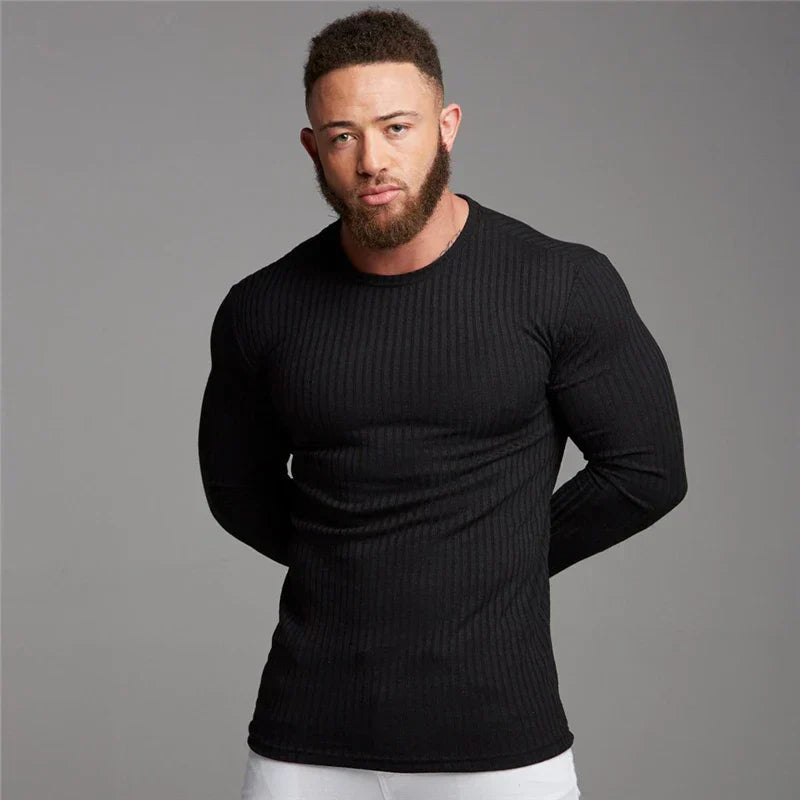 Image of Terry | Heren Slim-Fit Sweater met Lange Mouwen