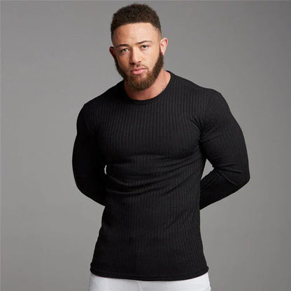 Image of Terry | Heren Slim-Fit Sweater met Lange Mouwen