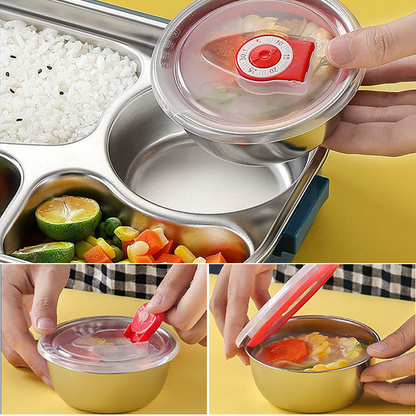 Thermische bento-lunchbox met vakken