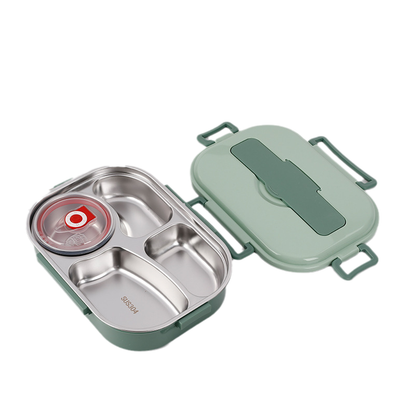 Thermische bento-lunchbox met vakken