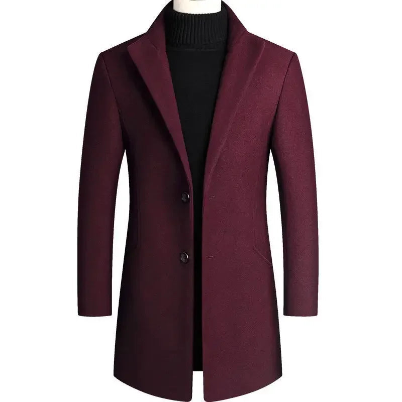 Thomas | Stijlvolle Slim-Fit Wollen Mantel