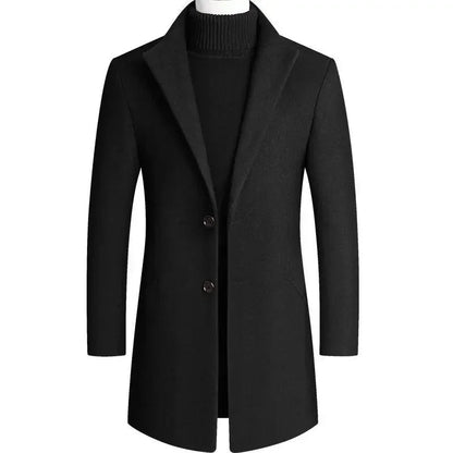 Thomas | Stijlvolle Slim-Fit Wollen Mantel