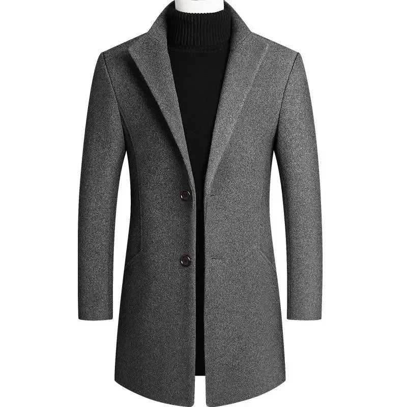 Thomas | Stijlvolle Slim-Fit Wollen Mantel