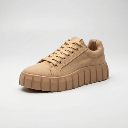 Tie-dye platformsneakers voor dames met grove zool