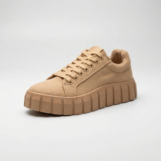 Tie-dye platformsneakers voor dames met grove zool